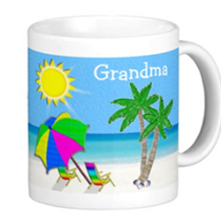 Grandma Mugs BEACH Themed Mugs