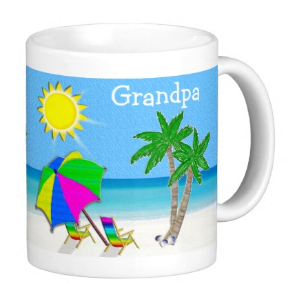 Grandpa Mugs BEACH Themed Mugs