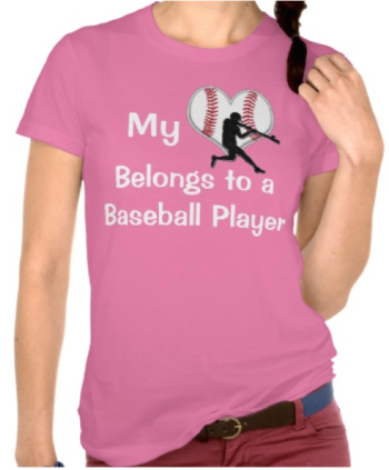 My Heart Belongs to a Baseball Player Shirt
