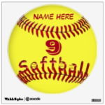 Softball Decals for Walls