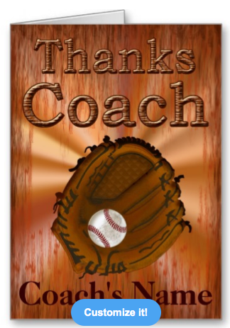 Personalized Baseball Coach Gifts