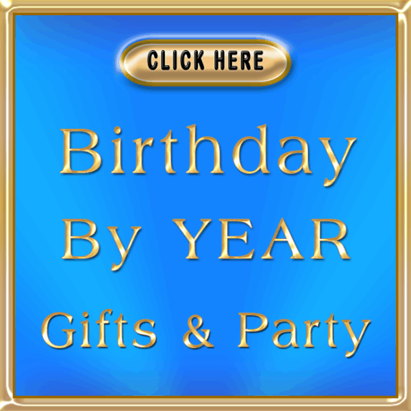 Personalized birthday gifts. Birthday party ideas and supplies