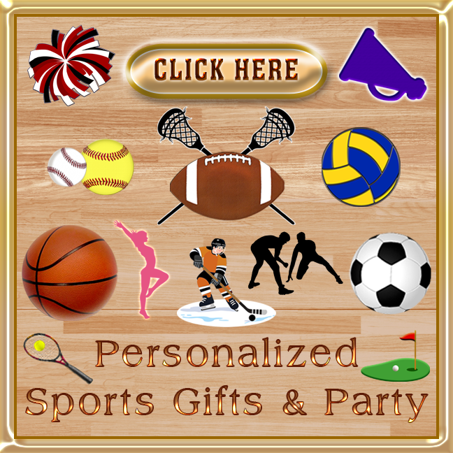Personalized Sports Gifts and Sports Party Ideas